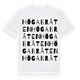 White t-shirt med Högabråten ordlek t-shirt