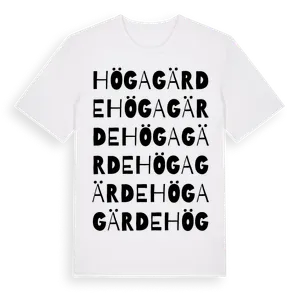 Högagärde ordlek t-shirt – ekologisk bomull t-shirt från Pinshirt