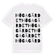 White t-shirt med Högagärdet ordlek t-shirt