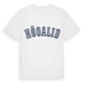 Högalid college t-shirt – ekologisk bomull t-shirt från Pinshirt