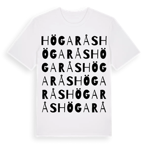 Högarås ordlek t-shirt – ekologisk bomull t-shirt från Pinshirt