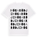 White t-shirt med Högarödje ordlek t-shirt