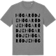 Mid Heather Gray t-shirt med Högarödje ordlek t-shirt