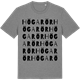 Mid Heather Gray t-shirt med Högarör ordlek t-shirt