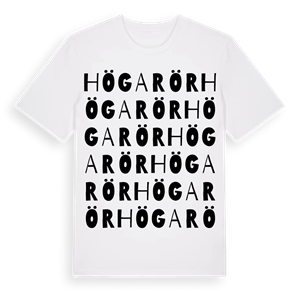 Högarör ordlek t-shirt – ekologisk bomull t-shirt från Pinshirt