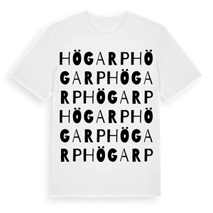 Högarp ordlek t-shirt – ekologisk bomull t-shirt från Pinshirt