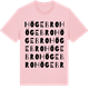 Pink Cotton t-shirt med Högebro ordlek t-shirt