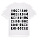 White t-shirt med Högebro ordlek t-shirt