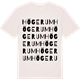 Vintage White t-shirt med Högerum ordlek t-shirt
