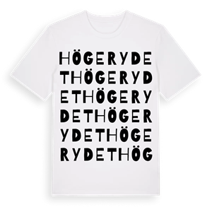 Högerydet ordlek t-shirt – ekologisk bomull t-shirt från Pinshirt