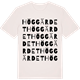 Vintage White t-shirt med Höggärdet ordlek t-shirt