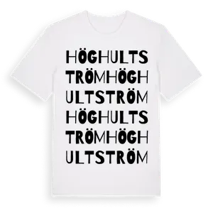 Höghultström ordlek t-shirt – ekologisk bomull t-shirt från Pinshirt