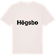 Vintage White t-shirt med Högsbo fetstil t-shirt