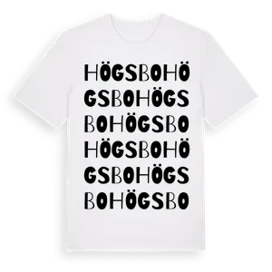 Högsbo ordlek t-shirt – ekologisk bomull t-shirt från Pinshirt