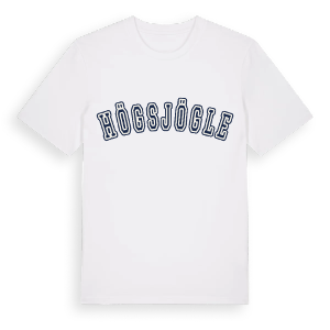 Högsjögle college t-shirt – ekologisk bomull t-shirt från Pinshirt