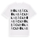 White t-shirt med Hökabäck ordlek t-shirt