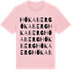 Pink Cotton t-shirt med Hökaberg ordlek t-shirt