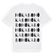White t-shirt med Hökabo ordlek t-shirt