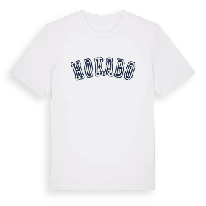 Hokabo college t-shirt – ekologisk bomull t-shirt från Pinshirt