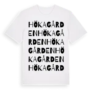 Hökagården ordlek t-shirt – ekologisk bomull t-shirt från Pinshirt
