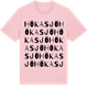 Pink Cotton t-shirt med Hökasjö ordlek t-shirt