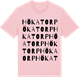 Pink Cotton t-shirt med Hökatorp ordlek t-shirt