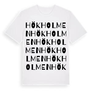 Hökholmen ordlek t-shirt – ekologisk bomull t-shirt från Pinshirt