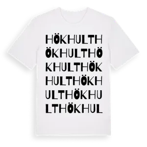 Hökhult ordlek t-shirt – ekologisk bomull t-shirt från Pinshirt