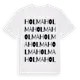 White t-shirt med Holma ordlek t-shirt
