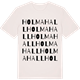Vintage White t-shirt med Holmahall ordlek t-shirt