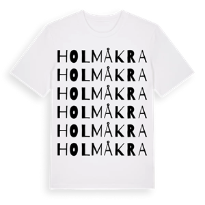 Holmåkra ordlek t-shirt – ekologisk bomull t-shirt från Pinshirt