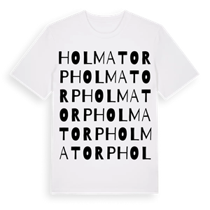 Holmatorp ordlek t-shirt – ekologisk bomull t-shirt från Pinshirt