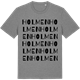 Mid Heather Gray t-shirt med Holmen ordlek t-shirt