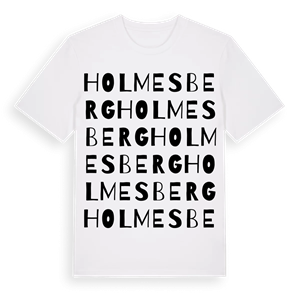 Holmesberg ordlek t-shirt – ekologisk bomull t-shirt från Pinshirt