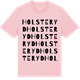 Pink Cotton t-shirt med Holsteryd ordlek t-shirt