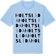 Blue Soul t-shirt med Holtslida ordlek t-shirt