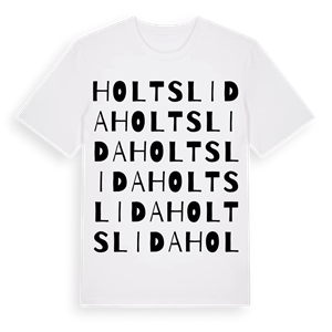 Holtslida ordlek t-shirt – ekologisk bomull t-shirt från Pinshirt