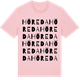 Pink Cotton t-shirt med Höreda ordlek t-shirt