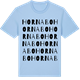 Blue Soul t-shirt med Hornabo ordlek t-shirt