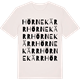 Vintage White t-shirt med Hörnekärr ordlek t-shirt
