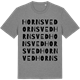 Mid Heather Gray t-shirt med Hornsved ordlek t-shirt