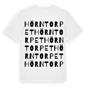 Hörntorpet ordlek t-shirt – ekologisk bomull t-shirt från Pinshirt
