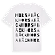Horsabäck ordlek t-shirt