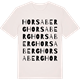 Vintage White t-shirt med Horsaberg ordlek t-shirt