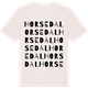 Vintage White t-shirt med Horsedal ordlek t-shirt