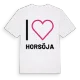 Jag älskar Horsöja t-shirt stort tryck