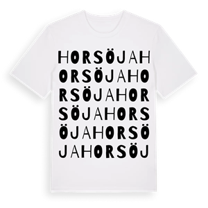 Horsöja ordlek t-shirt – ekologisk bomull t-shirt från Pinshirt