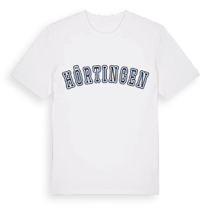 Hörtingen college t-shirt – ekologisk bomull t-shirt från Pinshirt