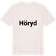 Vintage White t-shirt med Höryd fetstil t-shirt