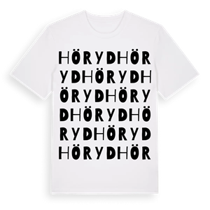 Höryd ordlek t-shirt – ekologisk bomull t-shirt från Pinshirt